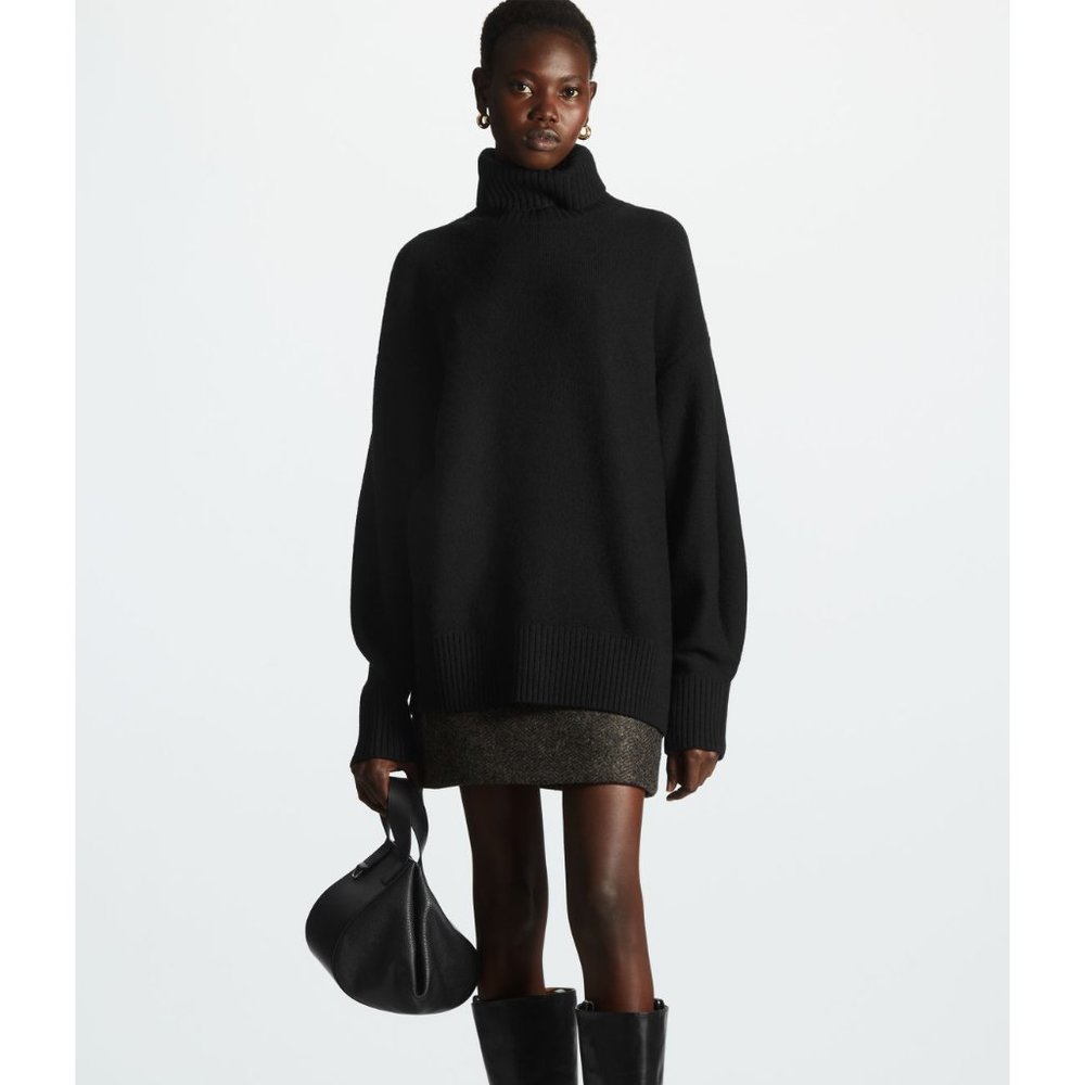 sold* COS Oversized Roll-Neck Sweater - Size XS